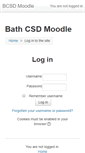 Mobile Screenshot of moodle.bathcsd.org
