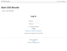 Tablet Screenshot of moodle.bathcsd.org
